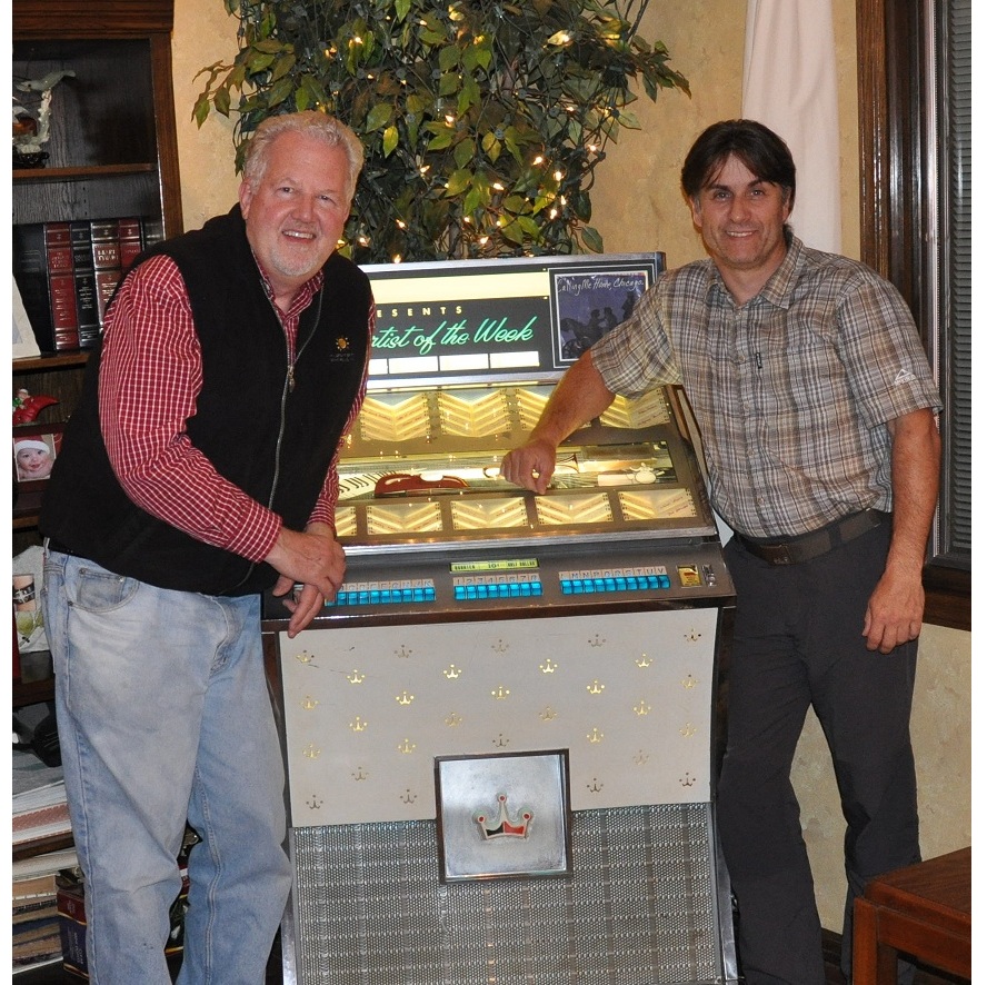 Mario and Jeff at the juke box in Lake Geneva